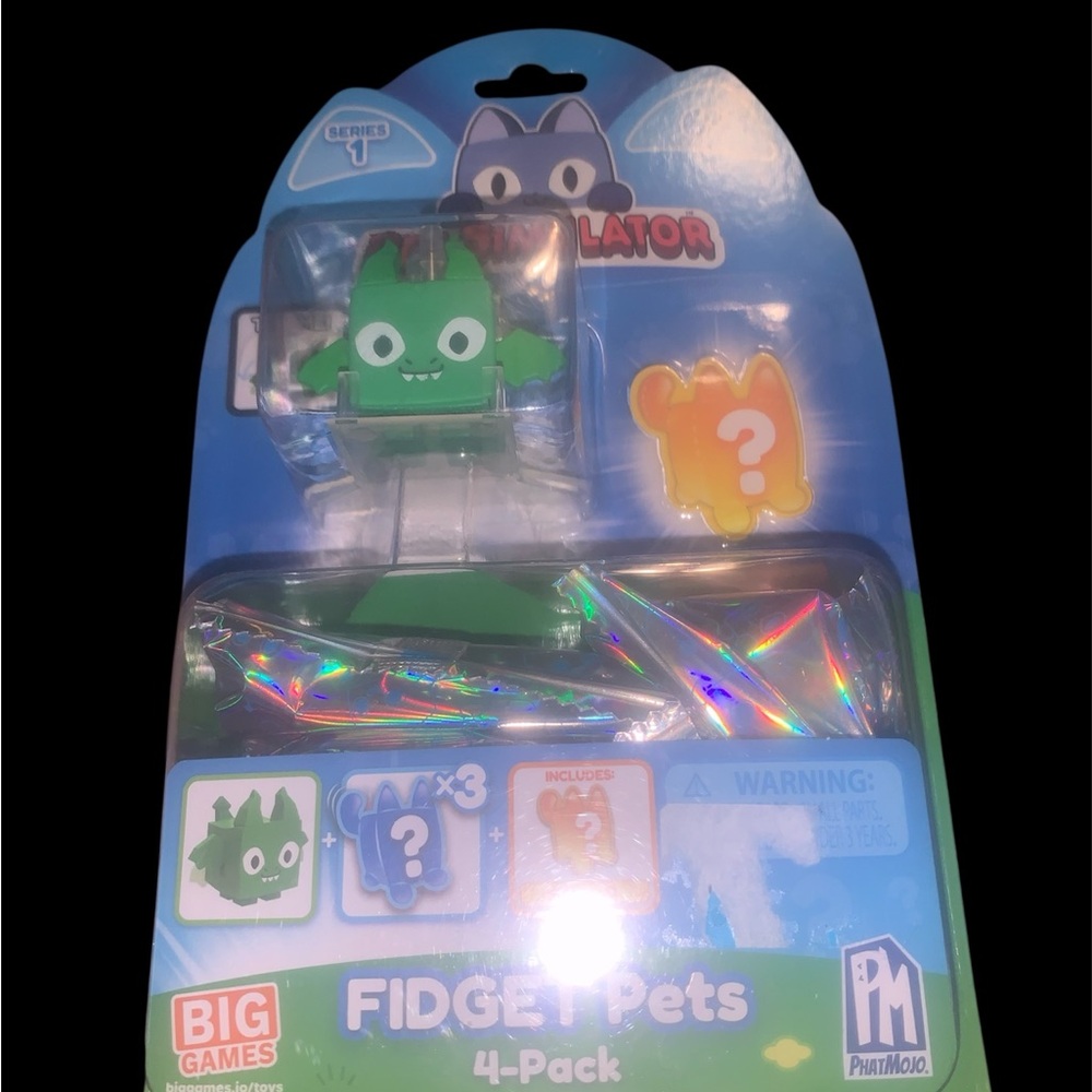 Fidget Pets 4-Pack - Green and Yellow
